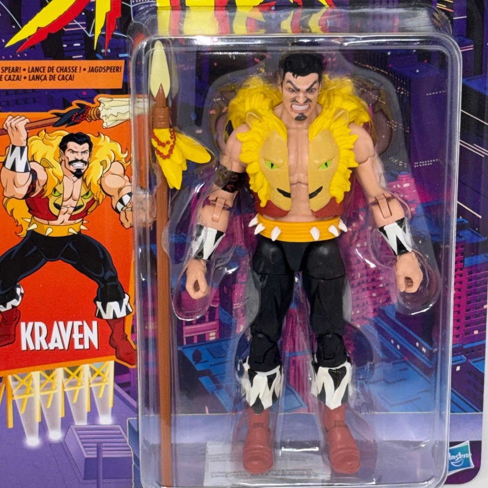 Marvel Legends Spider-Man Animated Series Kraven Retro Card 6" Figure Hasbro New